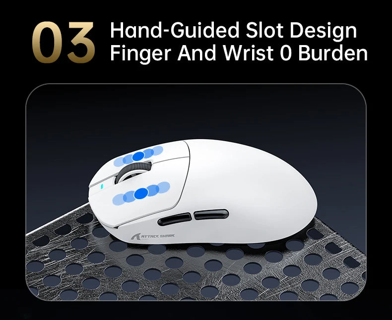 Attack Shark X8Ultra Gaming Mouse & Wireless 8K Receiver,Bluetooth Wireless Connection,PAW3950MAX Sensor,42000DPI,Type-C