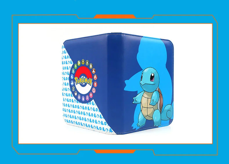 Pokemon Card Anime Figure Card Storage Bag Photo Album Collect Album Loose Leaf Pu Zipper Game King Fans Pikachu Card Pack Toys