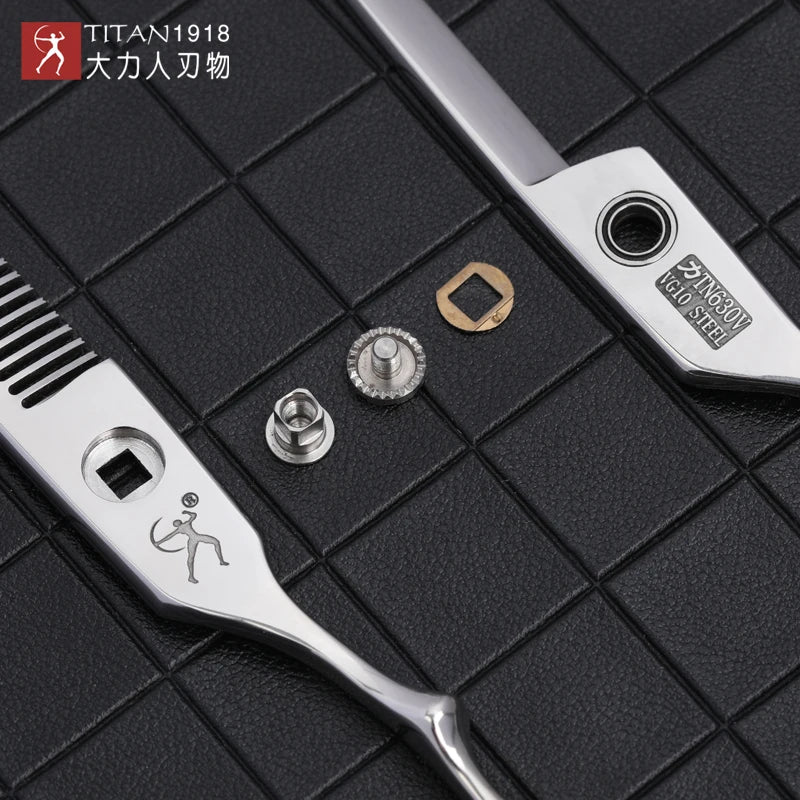 Titan professional barber hair scissor salon cutting  scissors hairdressing scissors Japan vg10 steel