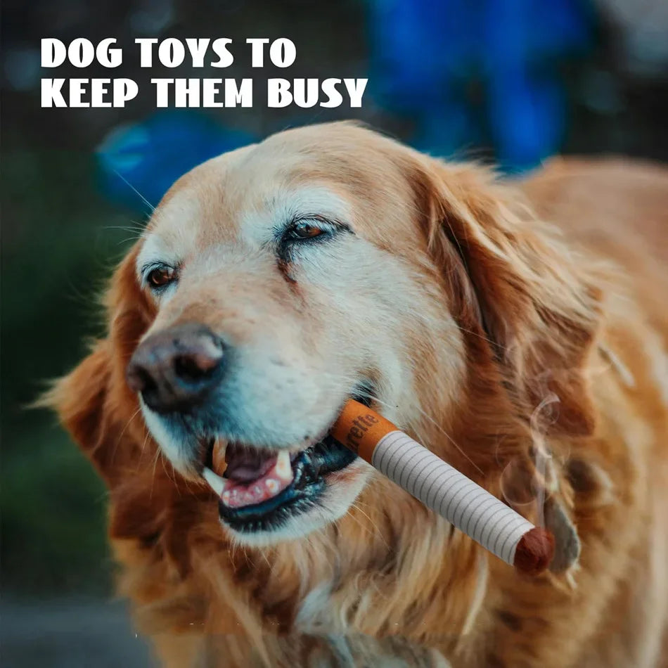 Funny Interactive Plush Dog Toys Creatives Cigarette Design Giggling Chewing Toy for Dog The Perfect Pet Gift for Plays Dogs Toy