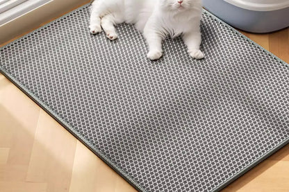 Extra Large Cat Litter Mat Heavy Duty Waterproof 2 Layer Non Slip Washable Pet Floor Protector Litter Box Sand Stopper