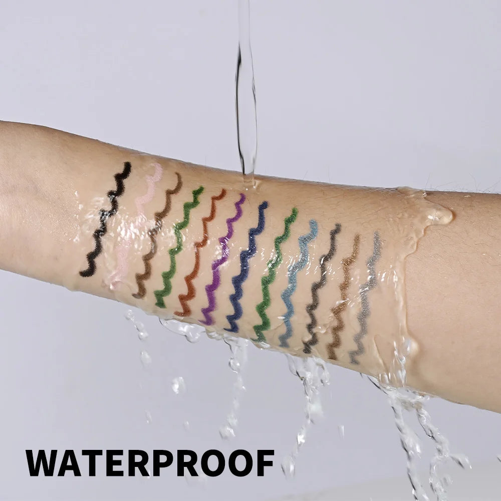 Lakerain Smooth Waterproof Eyeliner Pen Quick-Drying Long-Lasting Sweat-Proof Smudge-Proof for Perfect Makeup Application