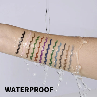 Lakerain Smooth Waterproof Eyeliner Pen Quick-Drying Long-Lasting Sweat-Proof Smudge-Proof for Perfect Makeup Application