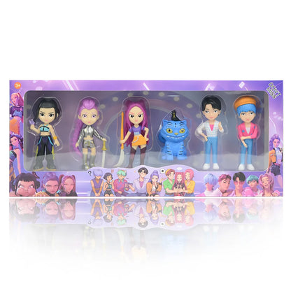 HOT Anime Kpops Demon Hunters Figure Rumi Zoe Mira anime polyvinyl chloride character collection desktop trinkets Childrens gift