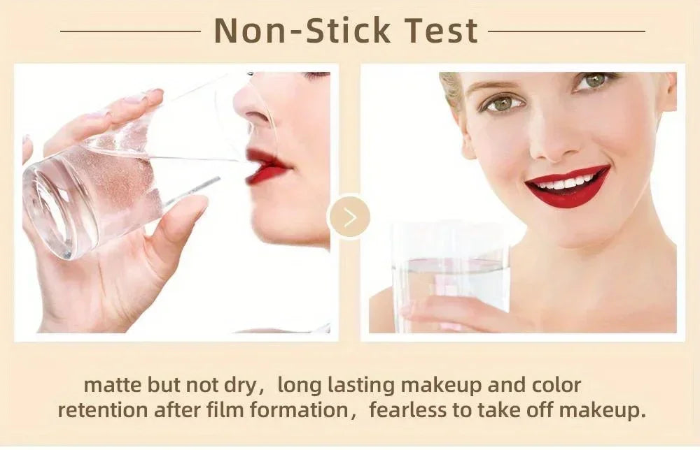 Matte Liquid Lipstick Waterproof Long Lasting Velvet Mate Nude Red Lip Gloss Lint Tube Makeup Cosmetic Lipsticks Lipgloss