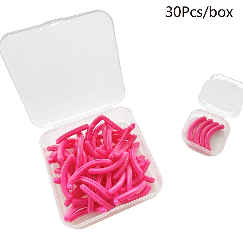 Colored Eyelashes Curler Replace Rubber 30pcs/box Black White Blue Elastic Eyelash Curler Replacement Rubber Strips Accessories