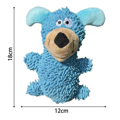 Durable Pet Dog Plush Toy for Small Breeds - Animal Shape Squeaky Chew Cleaning Toy for Chihuahua Yorkshire Bichon Puppies