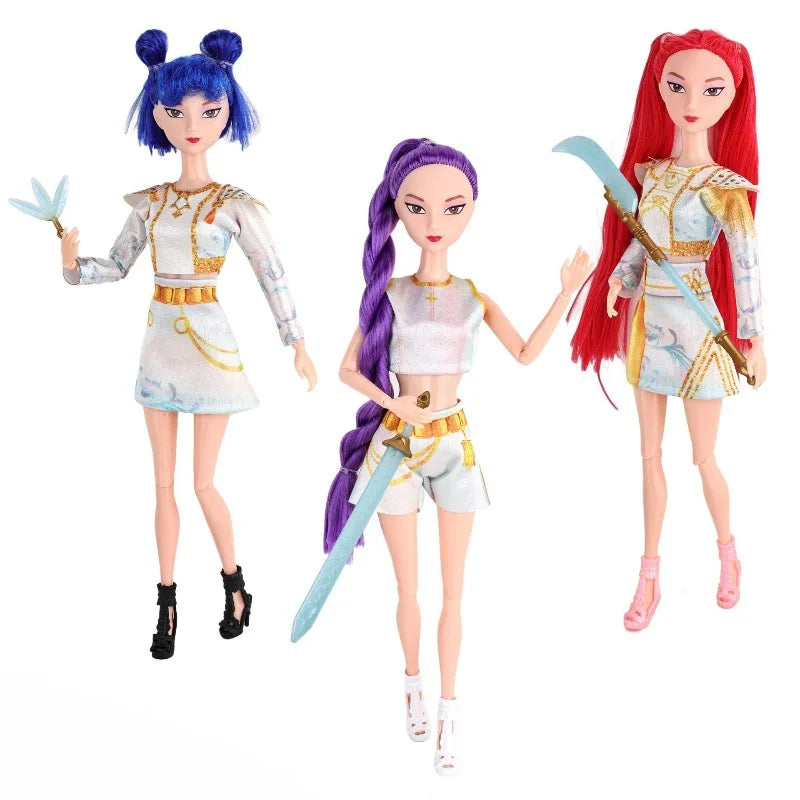 K-Pop Demon Hunters 3-Doll Set: Bandai 11.5" Musical Trio
