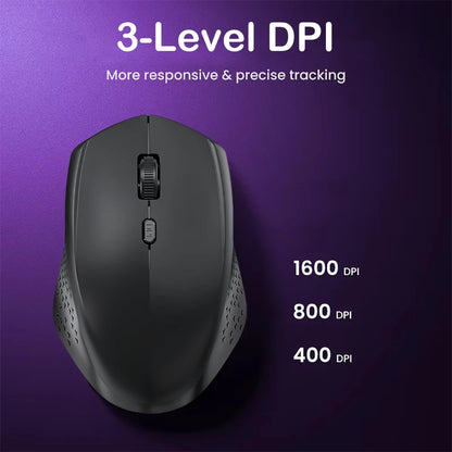 Bluetooth 5.2 Mouse 2.4G Wireless Mouse Dual-Mode Silent Mouse Rechargeable Gaming Mouse 1600DPI For Laptop Computer Win Mac OS