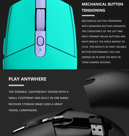 Logitech G304 /G305 FPS Gaming Mouse 1ms Low Latency Wireless LIGHTSPEED Technology