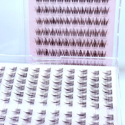 Easy to Apply 10 Rows Self-Adhesive False Eyelashes  for Natural Daily Glam