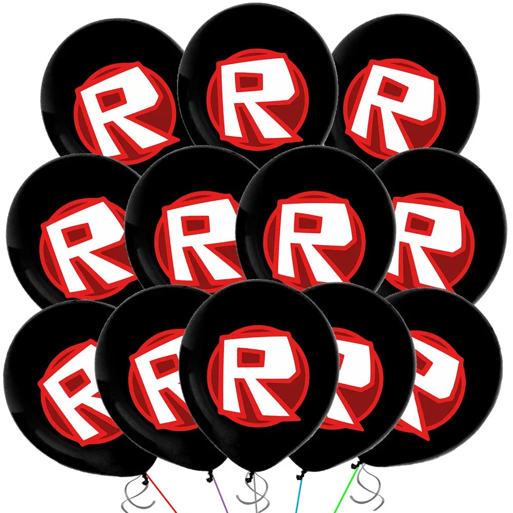 Cartoon Latex Balloons 12inch Lots Package Birthday Party Roblox Kids Favors Birthday Baby Shower Supplies Balloon Decorations