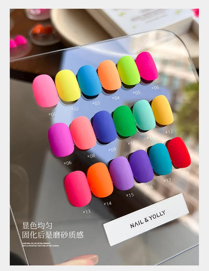 YOLLY 18 Colors Multicolor Pat Pat Nail Gel Set 2026 New High Quality Long Lasting Non-toxic UV Gel for Nail Salon DIY Wholesale