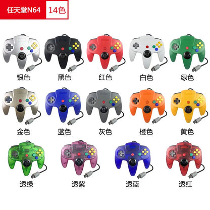 Wired Transparent Gaming Joystick for N64 Gamepad Game Controller for N64 Console