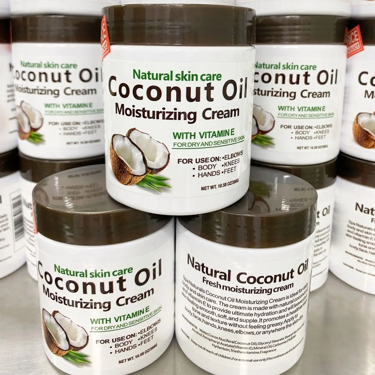 Dr. Meinaier Natural Coconut Oil Moisturizing Cream: Premium Vitamin E Skin Repair