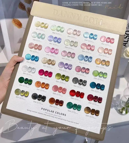 High End 9D Cat Eye Gel Polish Set With Color Board  Magnetic Gel Nail Set Luxury Cat's Eye Gel Soak Off UV LED Nail Varnish
