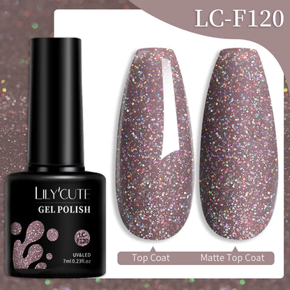 LILYCUTE 7ml 9D Cat Magnetic Gel Nail Polish Iridescent Magnet Semi Permanent Soak Off UV LED Manicure For Nail Art Gel Varnish