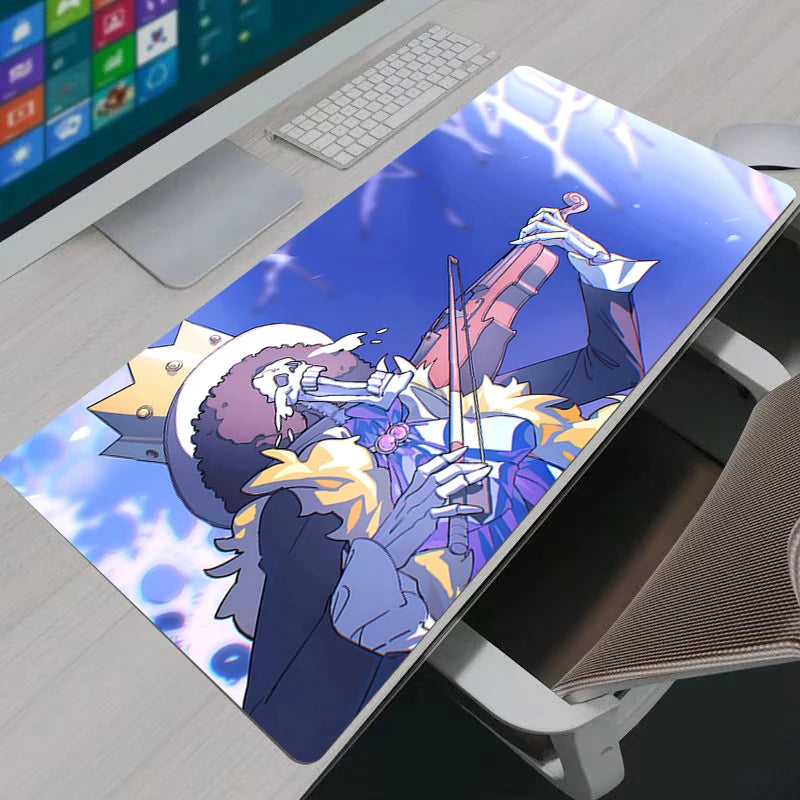 Gaming Mouse Pad Gamer Home Computer HD Mousepad XXL One Piece Brook Keyboard Pad Carpet Non-Slip Office Mouse Mats For LOL