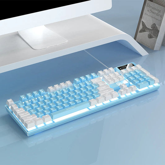 YINDIAO K500 Wired  Keyboard Gaming  Laptop Desktops PC Computer Office Accessories Low Profile Gamer Keyboards With Numpad