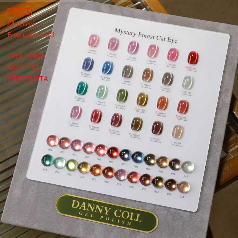 High End 9D Cat Eye Gel Polish Set With Color Board  Magnetic Gel Nail Set Luxury Cat's Eye Gel Soak Off UV LED Nail Varnish