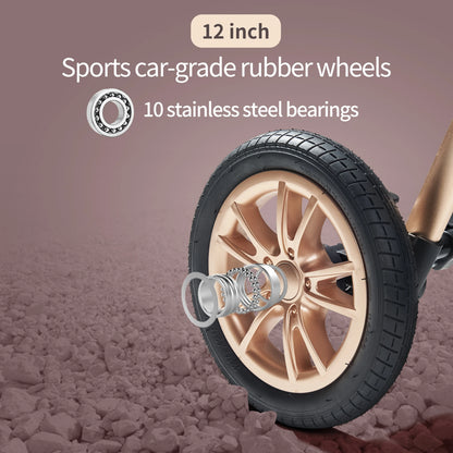 All-in-One Luxury Stroller: Versatile 3-in-1 High Landscape Pram with Reversible Seat Mode