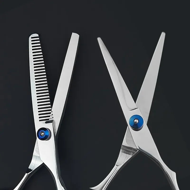 Professional Hairdressing Scissors Stainless Steel Cutting Thinning Barber Shear for Home Salon Use