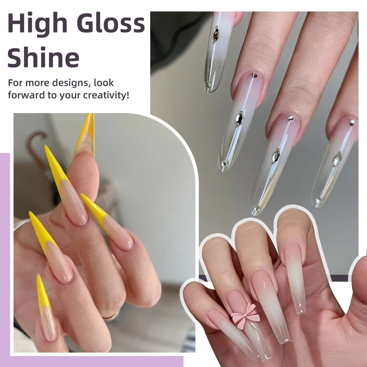 30ml Solid Color Nail Extension Gel Nail Build Poly  Acrylic Gel Uv Led Quick Extension Of Crystal Model Painless Crystal Glue