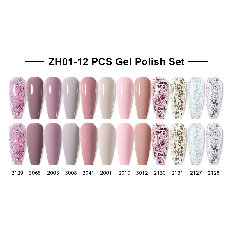 NAILCO 15ml Gel Nail Polish Set 30pcs/Lot Gel Polish Nail Soak Off UV LED Semi-Permanent Varnishes Nail Art Salon Free Shipping