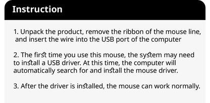 F1 Wired 3 Keys Mouse Colorful Lighting Gaming and Office For Microsoft Windows and Apple IOS System