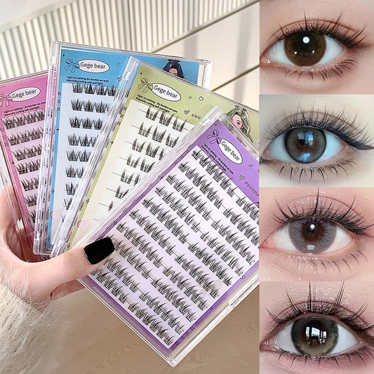 Gege bear Glue-free False eyelashes: A Lazy Person's Trilogy - Natural and Seamless Beginner's Sunflower Eyelashes