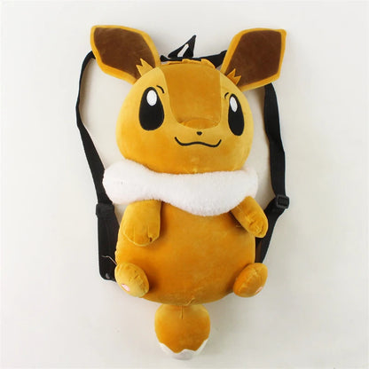 Cute Pokemon Eevee Backpack Kawaii Plush Bag Schoolbag Couple Backpack Cosplay Props Christmas Gifts For Girl Boy Child Kids