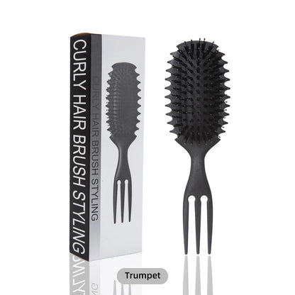 1PC Candy bursh Curly Hair Styling Brush: Defined Curls on Wet Hair- Nylon Bristles Detangling Volumizing Comb for All Hair Type