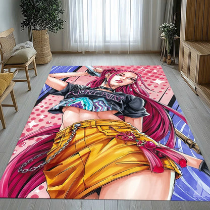 K-Pop Demon Hunters Golden Saja Boys Living Room Non-Slip Area Rug Soft Carpet for Bedroom Playroom Sofa,Home Decor Doormat