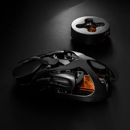 Angry Miao AM Infinity Mouse Tri Mode Wireless Mouse Paw3950 8000Hz Lightweight Hollow Out Magnalium Gaming Mice PC Accessories