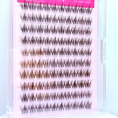 Easy to Apply 10 Rows Self-Adhesive False Eyelashes  for Natural Daily Glam