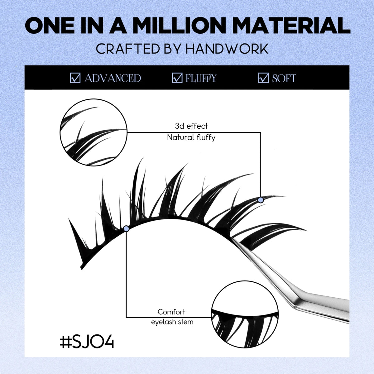 Lasvirey Cat Eye Lashes Manga Lashes Styles 3D Faux Mink Lashes Soft Cross Wispy Natural Winged End Eye Elongated Eyelash Makeup