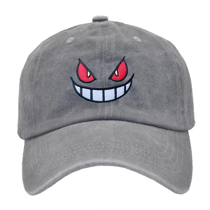 Anime Pokemon Hats Pocket Gengar Unisex Solid Color Summer Sunburn Protection Baseball Caps Adjustable Sunshade Hat Gifts