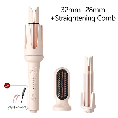 Automatic Hair Curler Negative Ion Ceramic Curling Iron - 40mm Large Wave Perm for Home Use, Lazy Person Electric Curling Wand