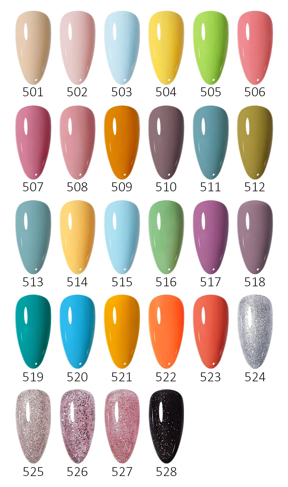 Arte Clavo 15ml 24pcs/Set Gel Nail Polish Set Kit Semi Permanent Base Top Coat LED Varnish Summer Neon Colors UV Nails Art Gel