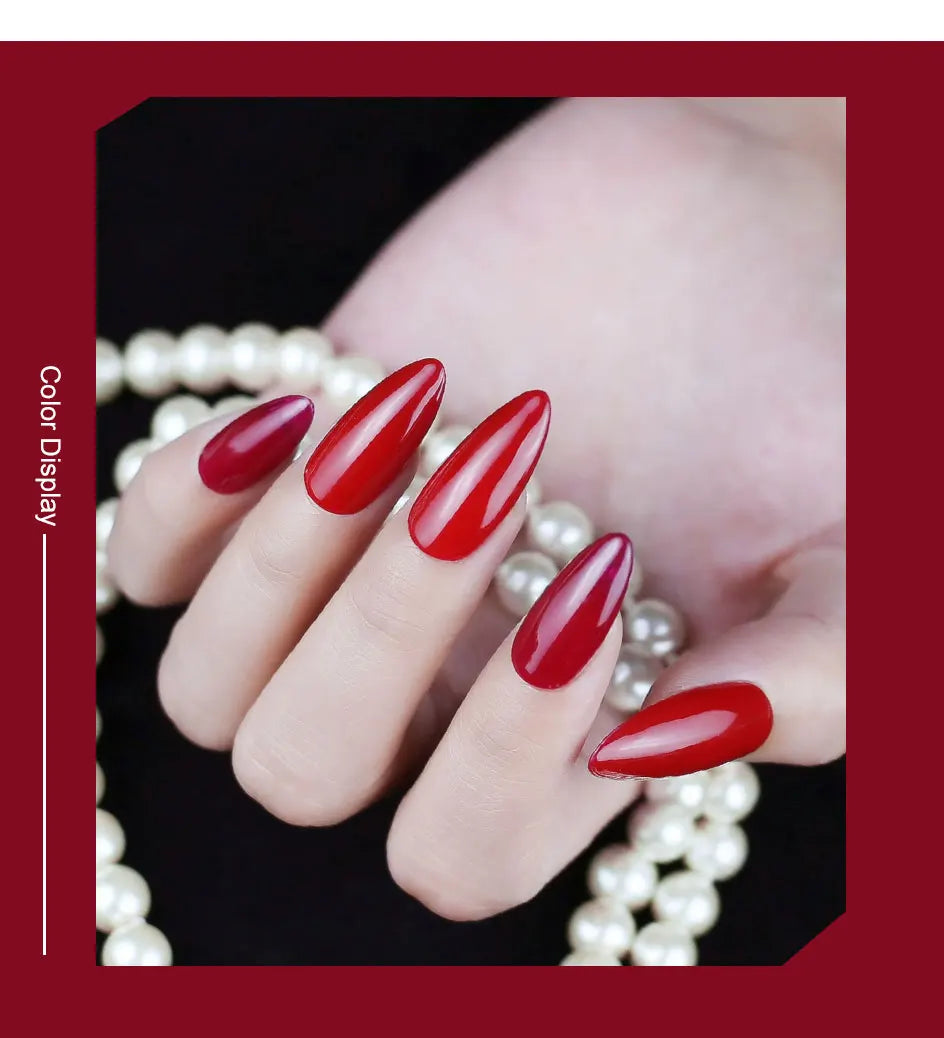 Clou Beaute 15ml Red Black White Green Neon Gel Nail Polish Base Top Coat Velvet Top 400 Colors Semi Permanent Gel Nail Varnish