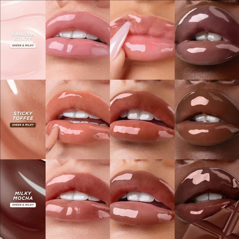 Gisou New Autumn Winter Limited Edition Long-lasting Moisturizing Lip Oil Gloss Care Lips Plumping Exfoliating Milky Mocha Gloss