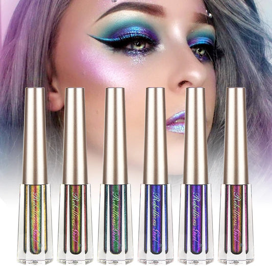 Chameleon EyeshadowsDiamond Glitter Liquid Eyeshadow StickHighly Pigmented Metallic Shimmering Long Lasting Shine All Makeup