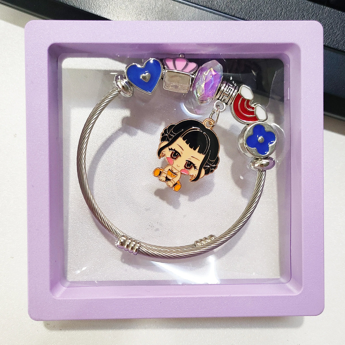 Hot 4Pcs Cartoon Anime Bracelet Set, High-Value Exquisite Bangles Ideal Children's Day Gift for Boys Girls Kids