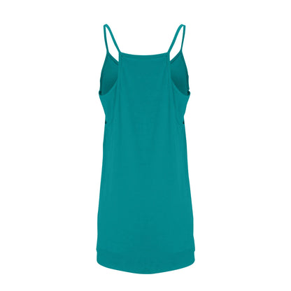 Women's Tennis Dress Solid Color Pocket Sexy Suspender Fake Two-piece Loose Breathable Comfortable Sports Dress