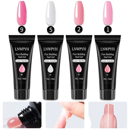 Gel Nail Polish Kit With UV Nail Lamp Electric Nail Drill Machine Soak OFF Gel Nail Kit Base&Top Coat Gel Polish Nail Tools Set