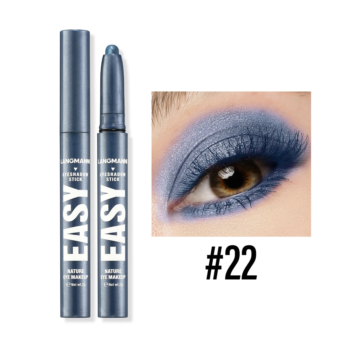 Pearlescent Matte Eyeshadow Pencil Waterproof Smoky Glitter Highlighter Pen Black Brown Makeup Tool Creamy Smooth