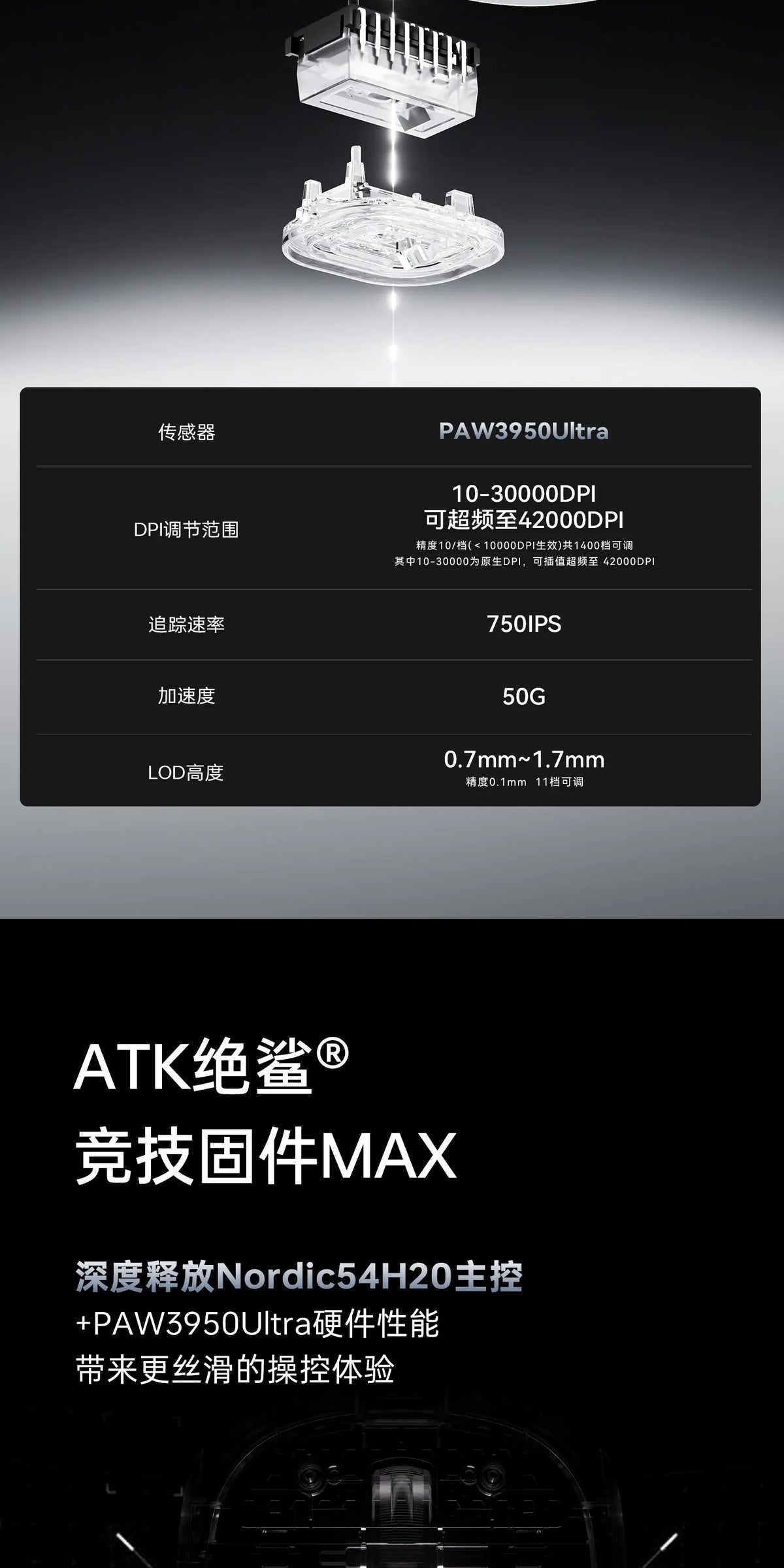 ATK Liekong ZERO Lightweight Wireless Gaming Mouse Ergonomic Esports Precision Trigger For Delta Valorant Professional PC Gamers