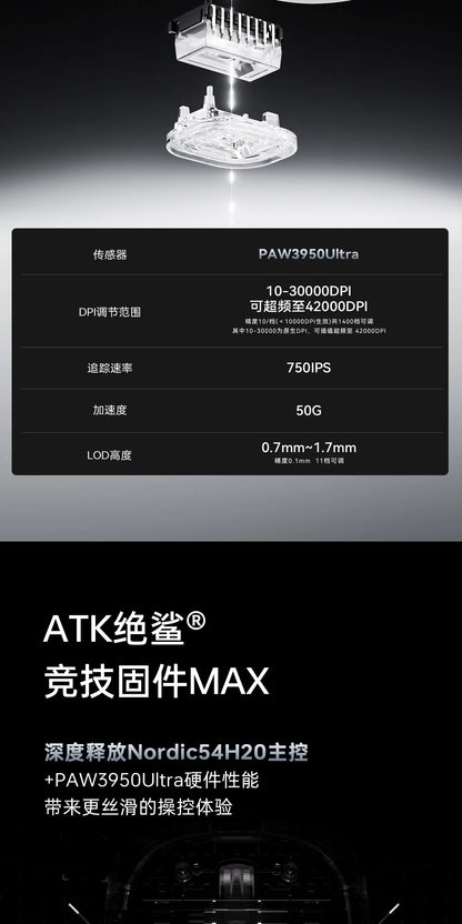 ATK Liekong ZERO Lightweight Wireless Gaming Mouse Ergonomic Esports Precision Trigger For Delta Valorant Professional PC Gamers