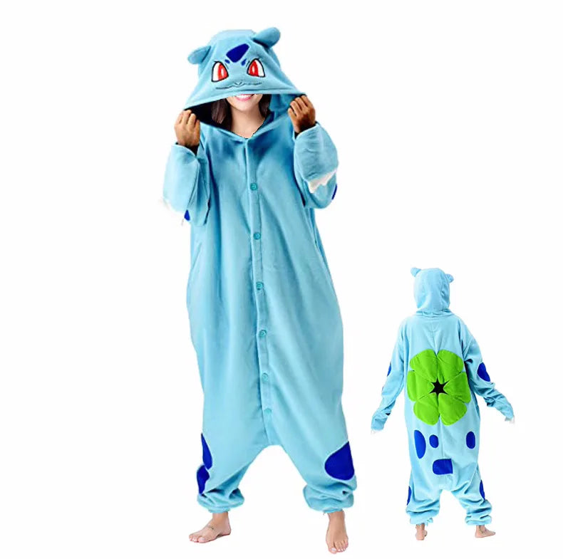 Pokemon Pikachu Gengar Kigurumi Onesie Snorlax Eevee Squirtle Pijama Cosplay Costume Halloween Adult Anime Umbreon Pajamas Gift