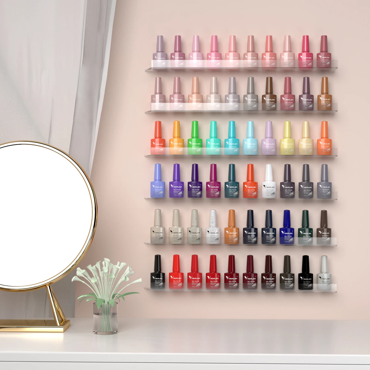 Venalisa VIP5 Nail Gel Polish HEMA/TPO FREE Full Coverage Beautiful Semi Permanent Soak Off UV LED Gel Nail Polish Gel Lacquer